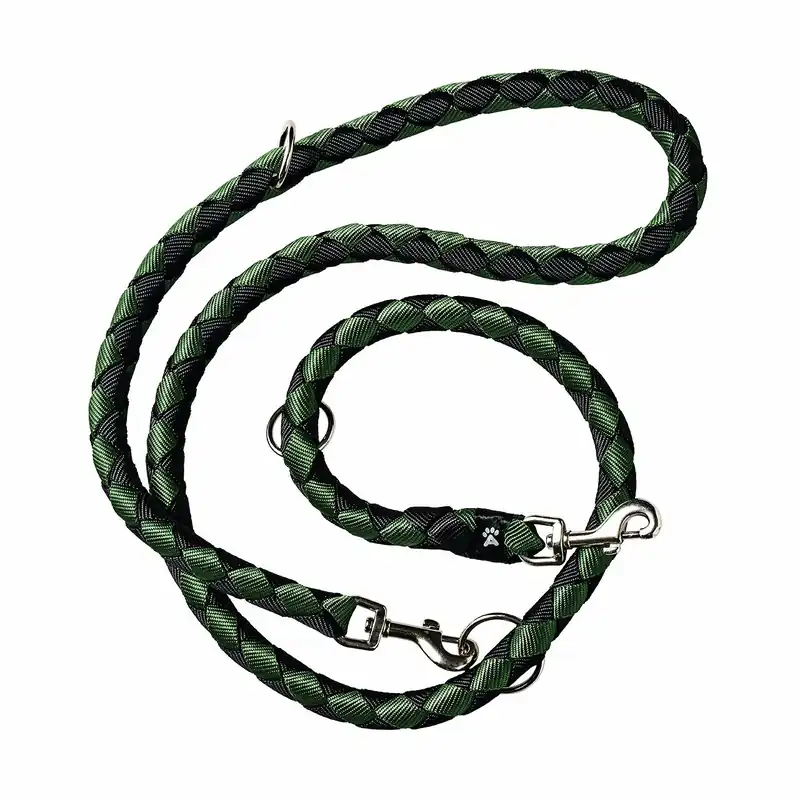 Allpets Elegant Leine L–XL 2 m / 18 mm green/black Garantierte Lieferung